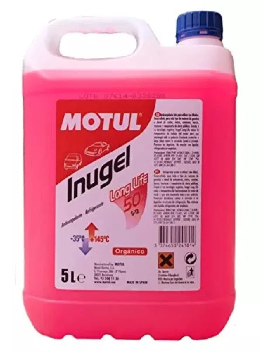 103336 - liquido anticongelante inugel Long Life 50% g12 (Rosa) 5l