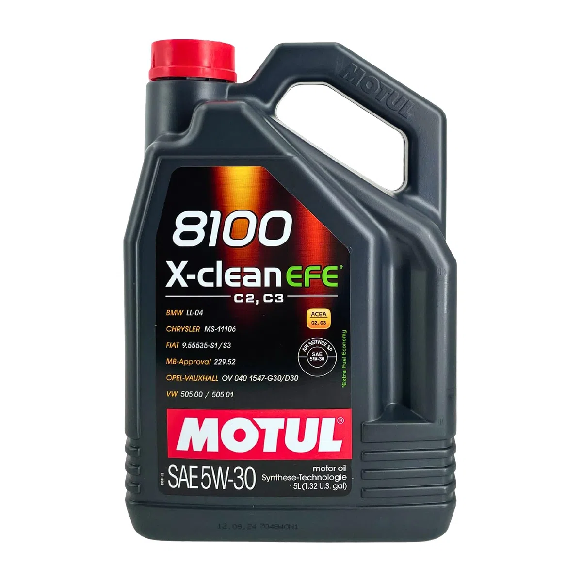 Motul 8100 X-CLEAN EFE 5W30, ACEA C2,C3 - Aceite de motor, 5 L