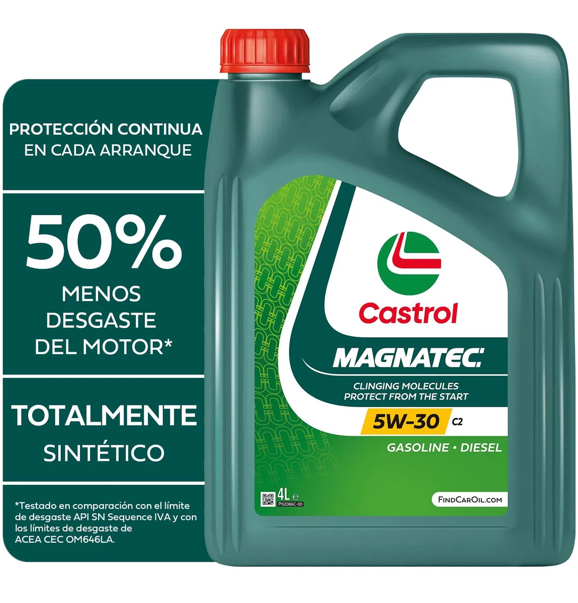 Castrol MAGNATEC 5W-30 C2 Aceite de Motor 4L, Versión actual