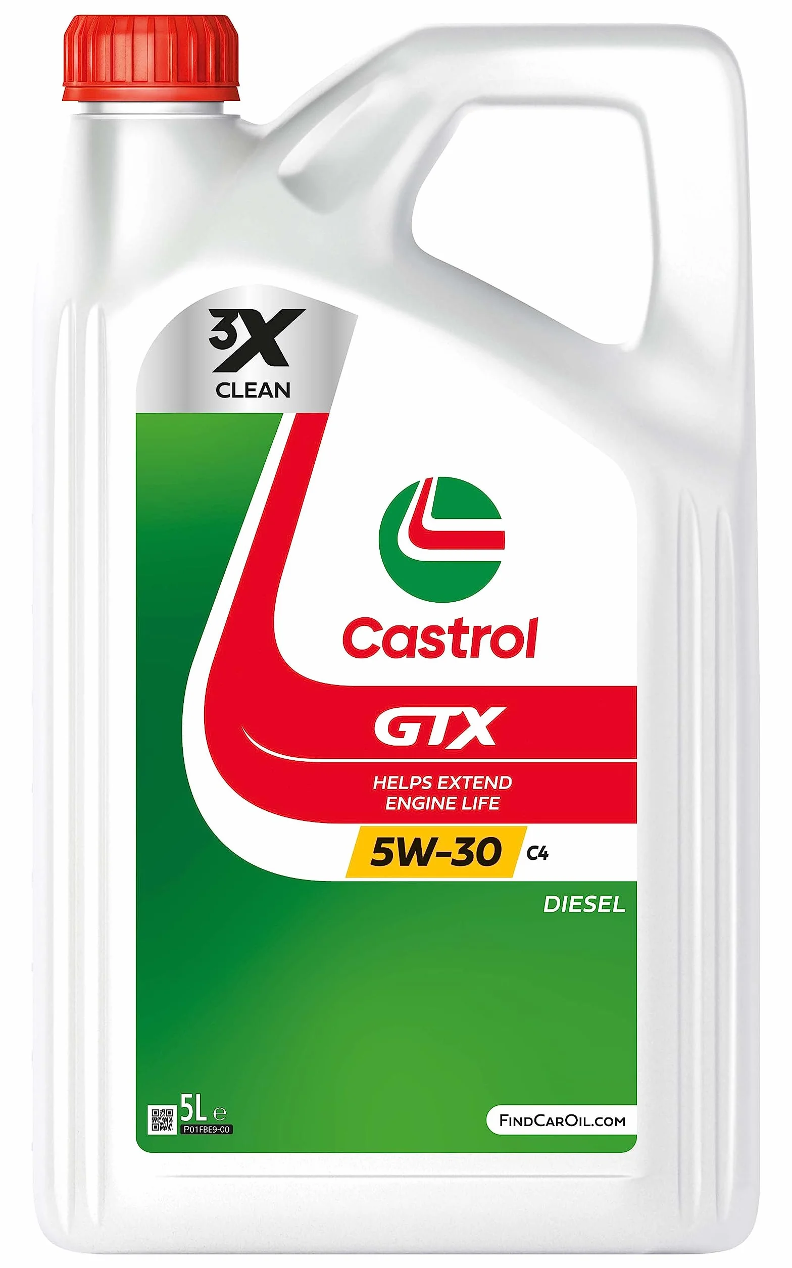 Castrol GTX 5W-30 C4 Aceite de Motor 5L, Versión actual