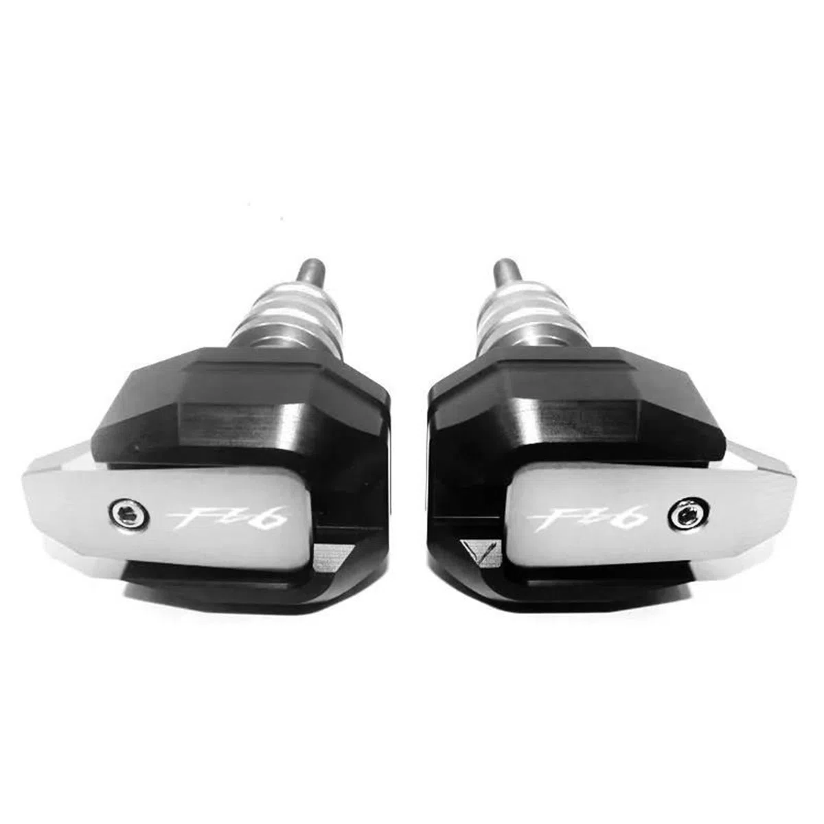 Deslizador Protector contra Choques Motocicleta CNC, Deslizadores Marco Cubierta Motor para Yamaha FZ1 FZ6 FZ8 para FAZER FZ1N FZ6N FZ8N, Deslizador Motores Corte Topes Anticaida(Plata,X-3)