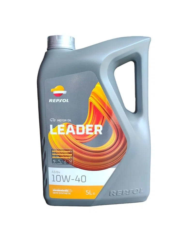 REPSOL aceite lubricante multigrado para coche LEADER A3/B4 10W-40 5L