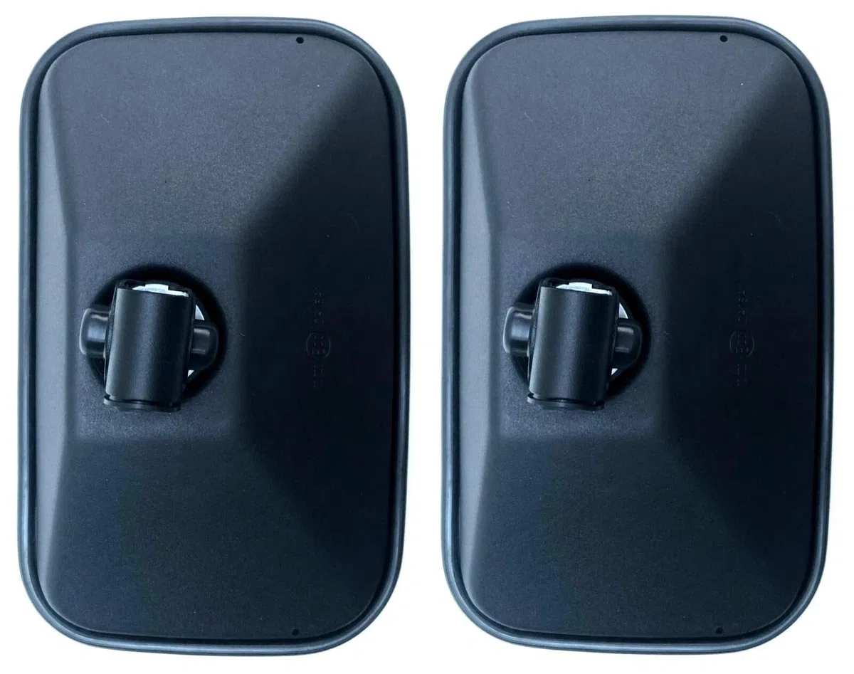 2 espejos retrovisores exteriores 250 x 155 R1200 E20 ø10, 15, 18 para tractor camión excavadora maquinaria de construcción