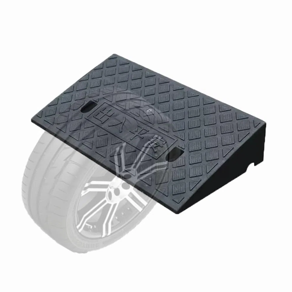 Rampa De Umbral para Entradas 3-22cm Alto, Rampas para Silla De Ruedas Antideslizantes Negro, Rampa De Acceso Portátil para Puertas, Entradas, Escalones, Garaje(50 * 38 * 16cm)