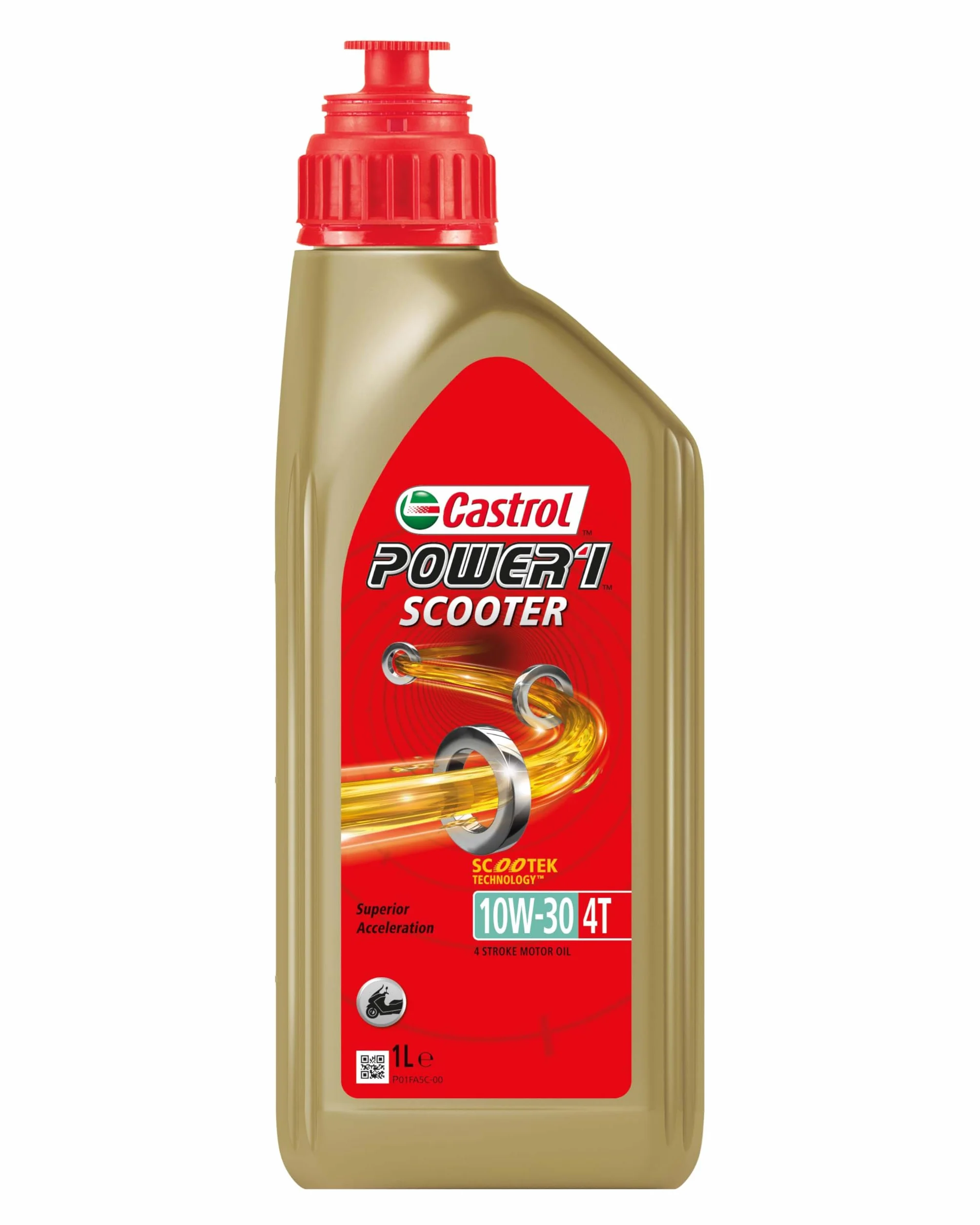 Castrol Power 1 Scooter 4T 10W-30 Scootek Technology 1 litro de aceite de motor parcialmente sintético