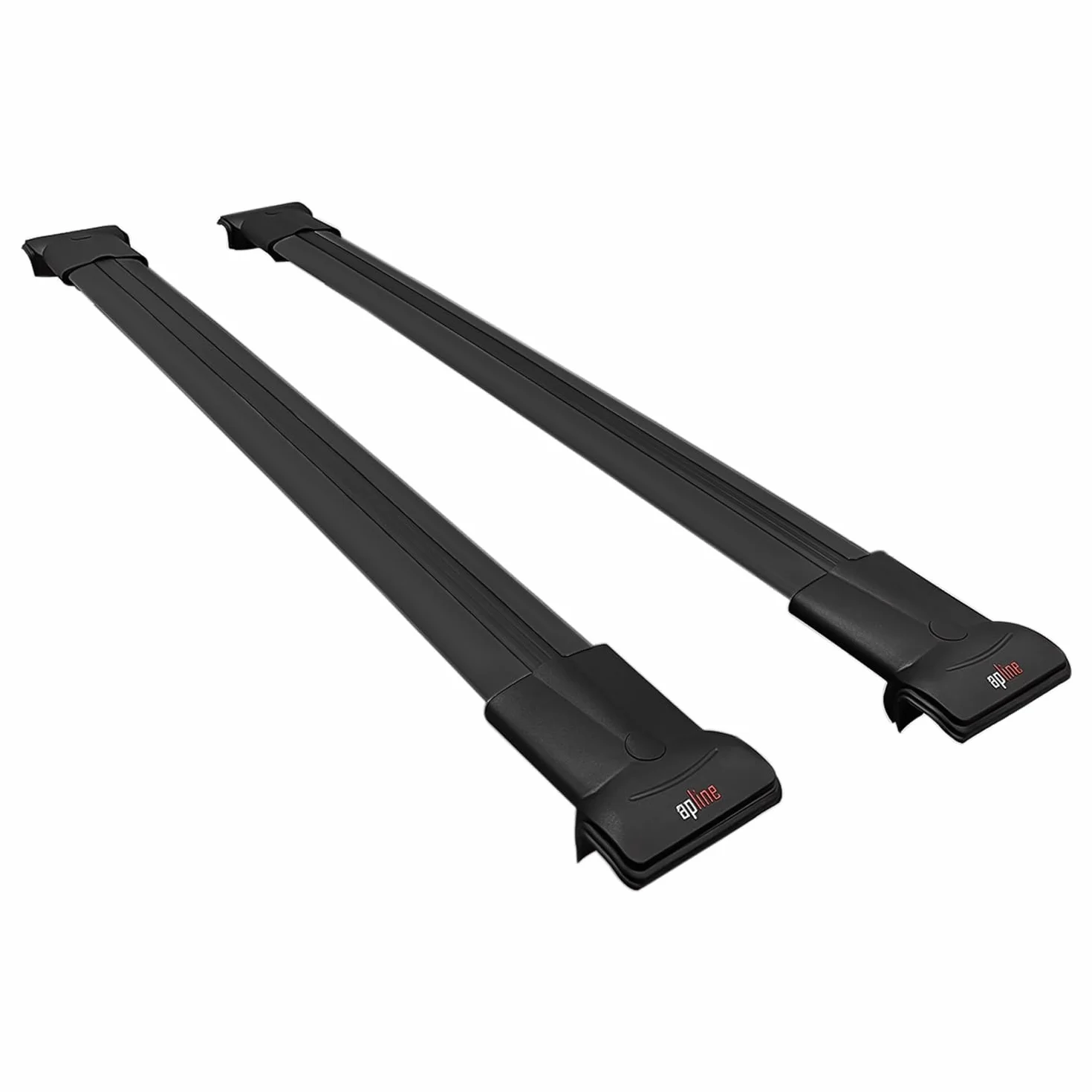 Compatible con Skoda Kodiaq (NS7/NS6) 2017-2023 Modelo Fly Barra de Techo Auto Portaequipajes Barras Transversales Negro Aluminio 2 Barras