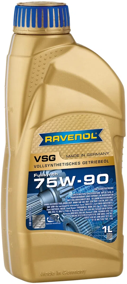 Ravenol VSG SAE 75 W de 90/vollsynthetisches getriebeöl API GL de 5/API GL de 4, 1 L