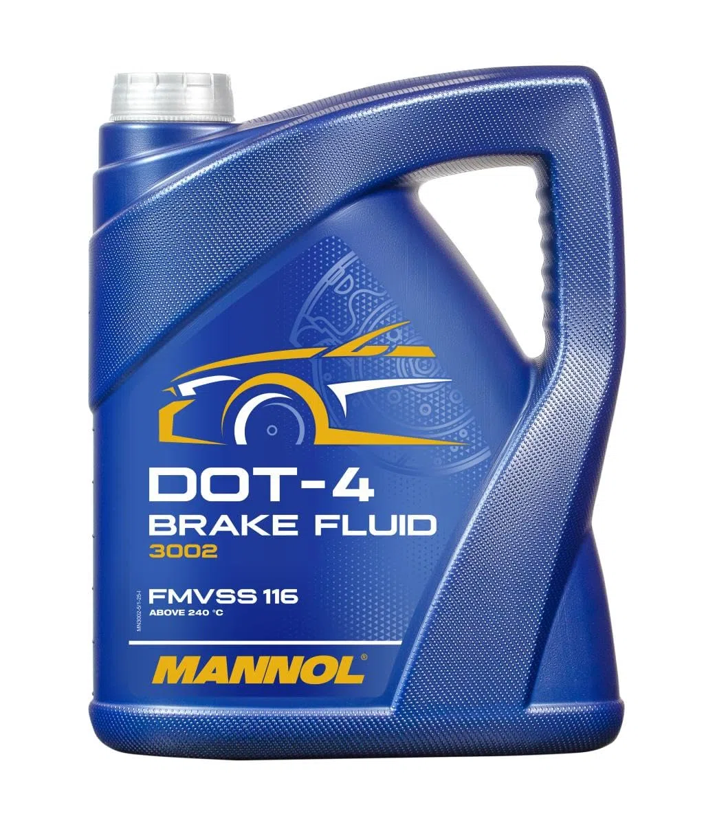 MANNOL Líquido de Frenos Dot-4 Sintético - Líquido para Frenos - 5 L