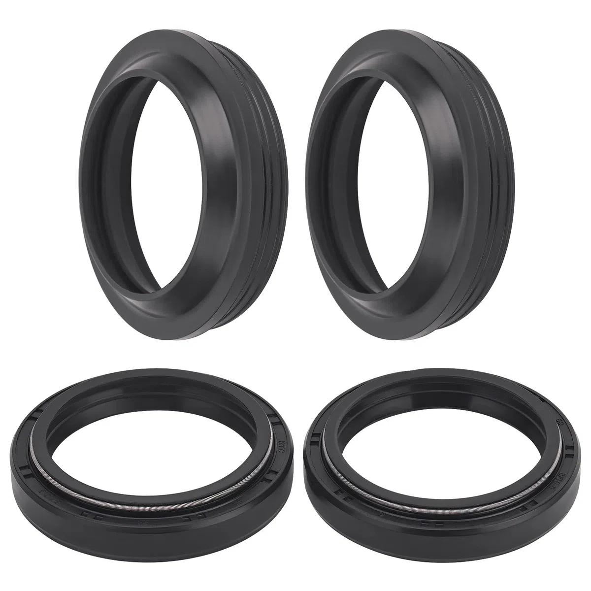 AHL 41 * 53 * 10.5mm Retenes para horquillas Sello de Aceite y Guardapolvo para Kawasaki Z750 (EURO) 2004-2012/ZR750 (ZR-7) 2000/ZX600 (ZX-6R) 1995-2004/ZX750 Ninja ZX-7 1993-1995