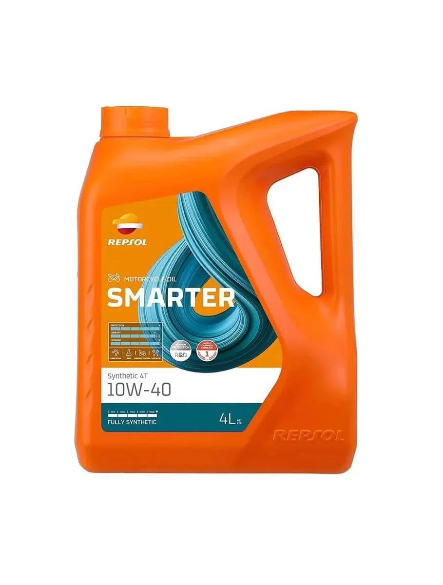 REPSOL aceite lubricante sintético para moto RACING OFF ROAD 4T 10W-40 4L