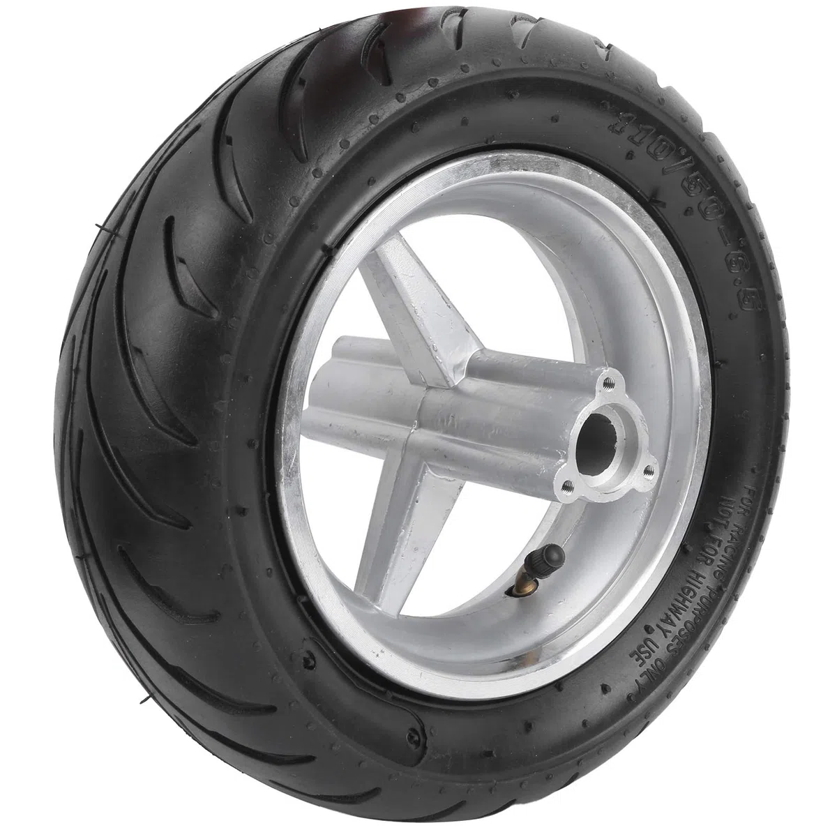 para rueda de bicicleta de bolsillo Llantas de neumático de rueda de bicicleta de bolsillo Accesorios antideslizantes aptos para bicicleta de bolsillo de 47cc 49cc (rueda trasera de 110/50-6,5 pulga