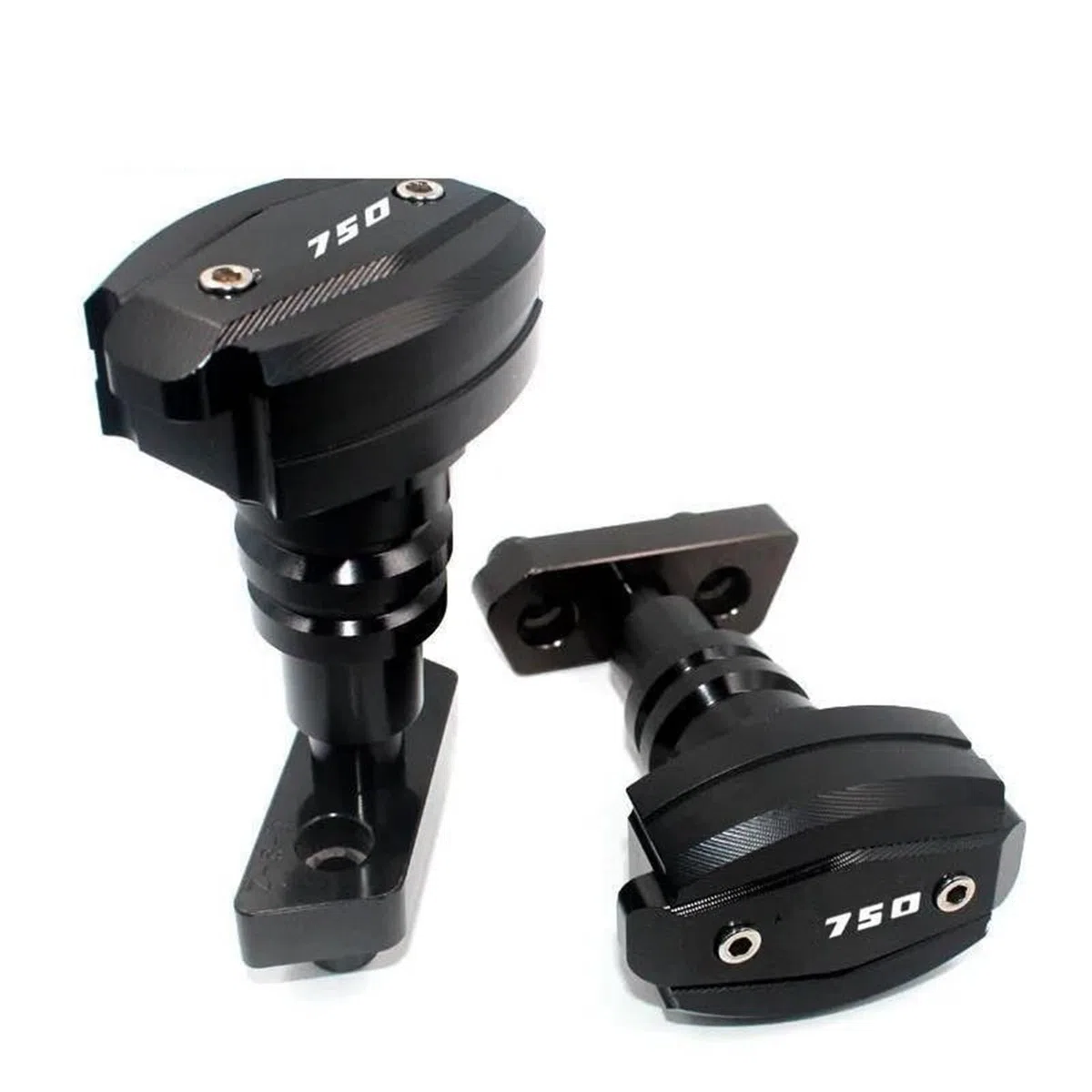 Deslizador Deslizador De Marco Protección contra Caídas para Motocicleta, Protector Carenado, Almohadilla Antichoque para Kawasaki para Z750 2007-2013 Topes Anticaida(Negro)