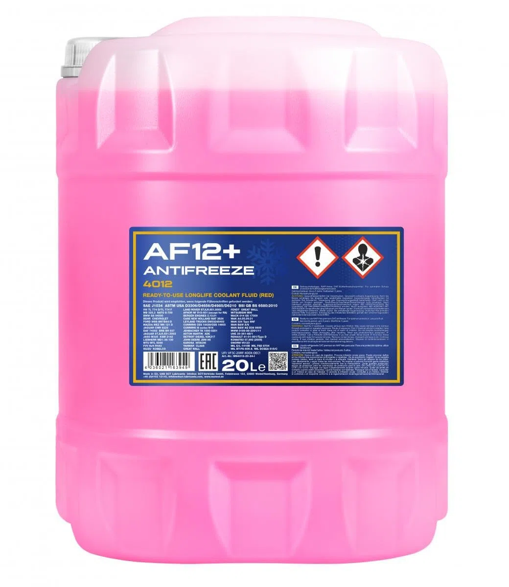 MANNOL MN4012-20 Anticongelante 20L Rojo