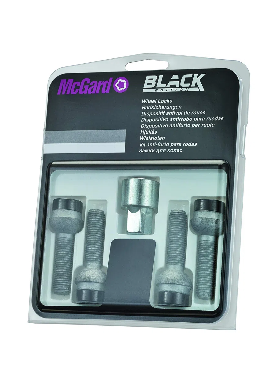 McGard 28017SUB Tornillos Antirrobo de Ruedas Sub M14x1,5, Color Negro