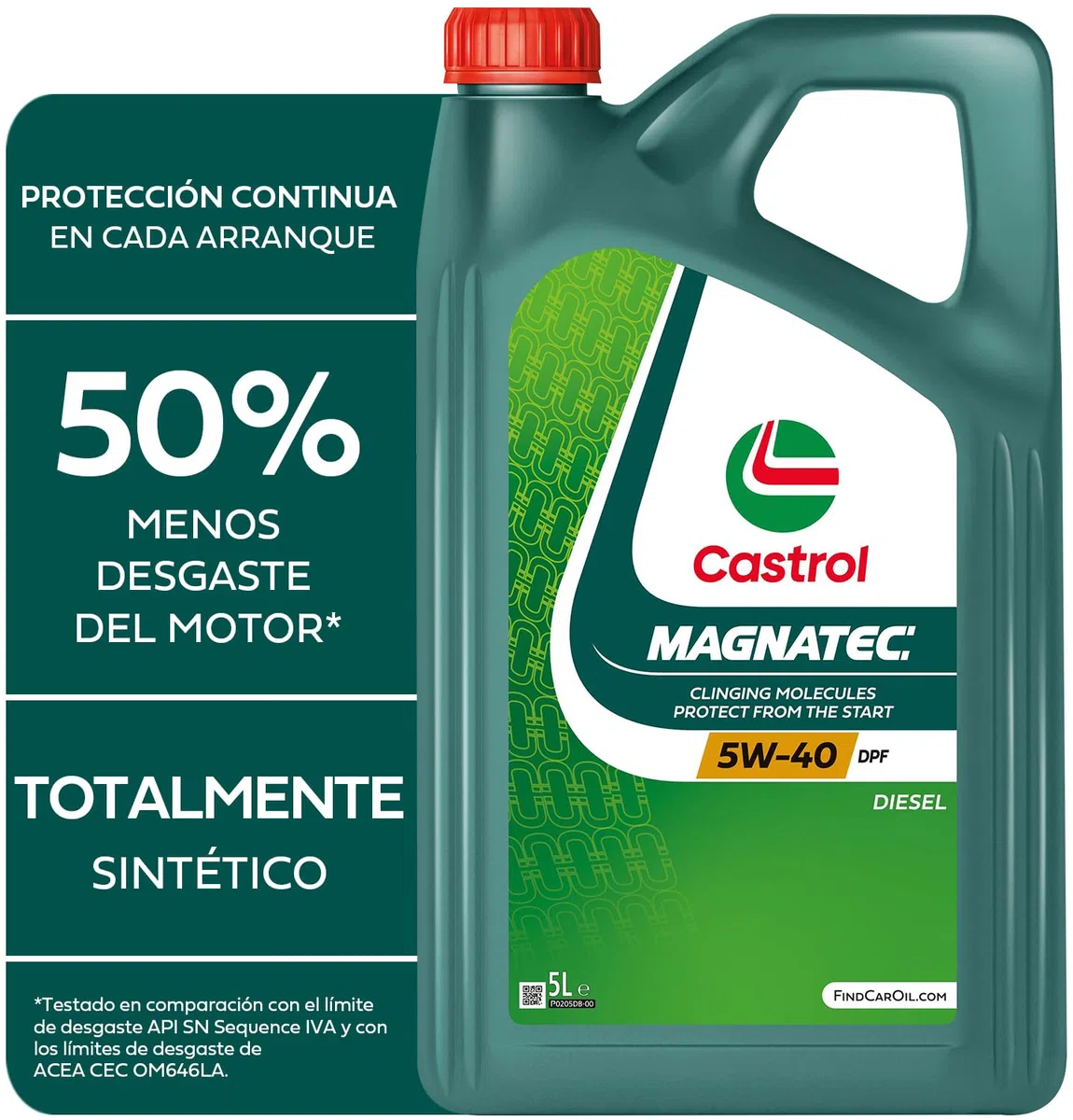 Castrol MAGNATEC 5W-40 DPF Aceite de Motor 5L, Versión actual