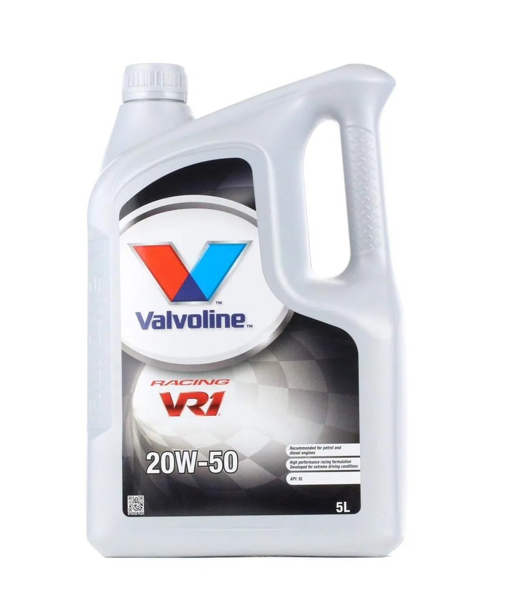 Valvoline 873432 VR1 Racing Motor Oil SAE 20W-50 Car Engine Oil 5 Litre