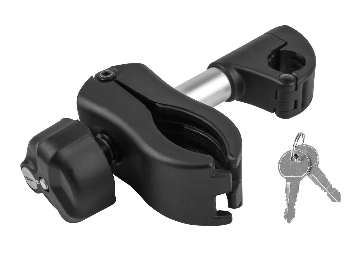 EUFAB 11235 - Soporte para Marco (Corto, se Puede Cerrar, para Tubos de Arco en U: 2,5 cm de diámetro, 12 cm de Longitud)