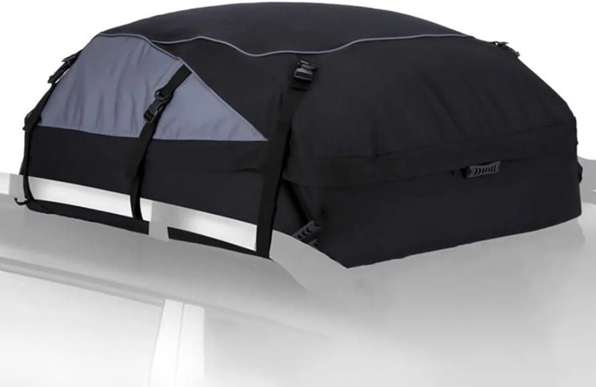 Bolsa Portaequipajes Techo Coche (792 litros). Bolsa Techo Coche Impermeable Hecha de Oxford 600+Interior PVC, Flexible con 6 Correas para Instalación en Autos con o sin Baca. (160x110x45cm)